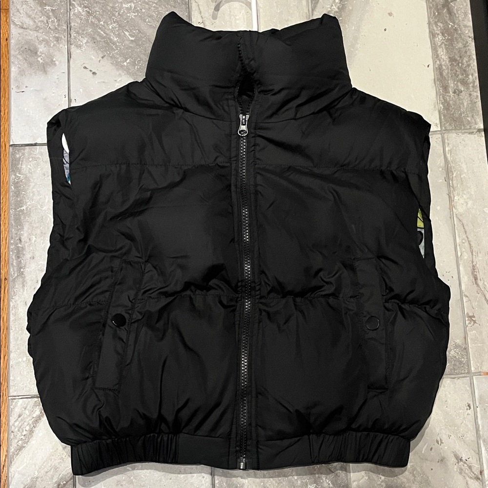 Posh Black Puffer Vest